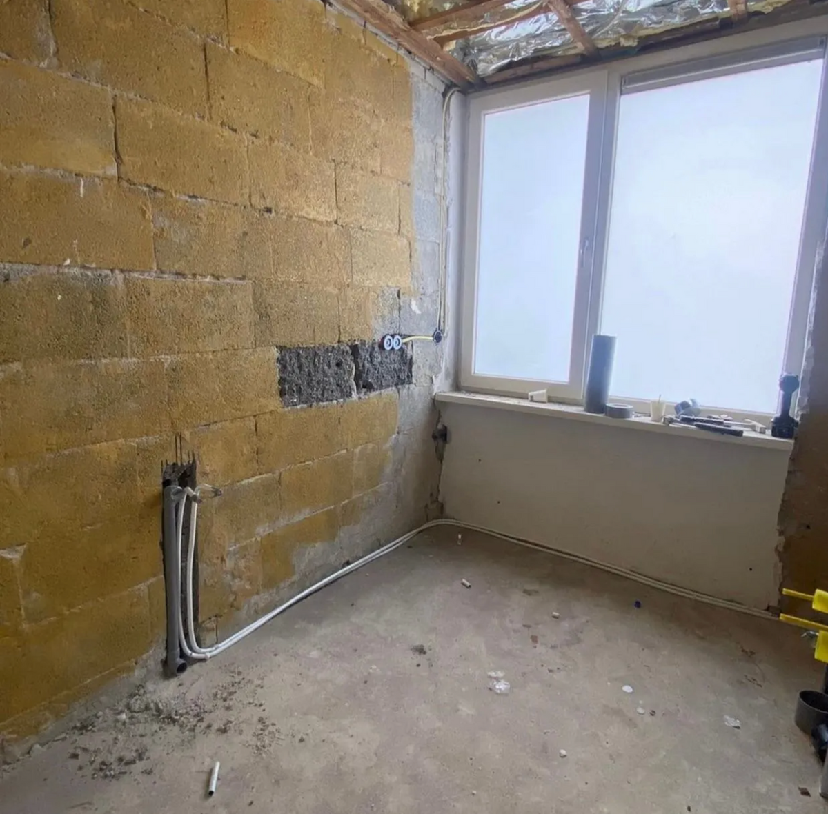 Voor - Badkamer renovatie